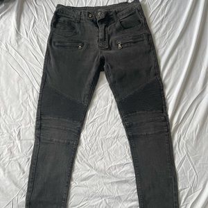 Balmain biker denim
